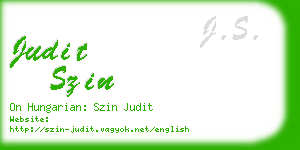 judit szin business card